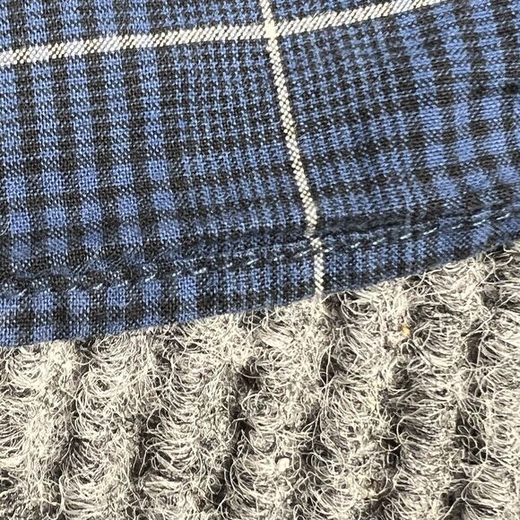 Chaps Ralph Lauren Shirt Mens‎ Medium Blue  Plaid Button Down VTG Cotton Casual - Picture 10 of 15